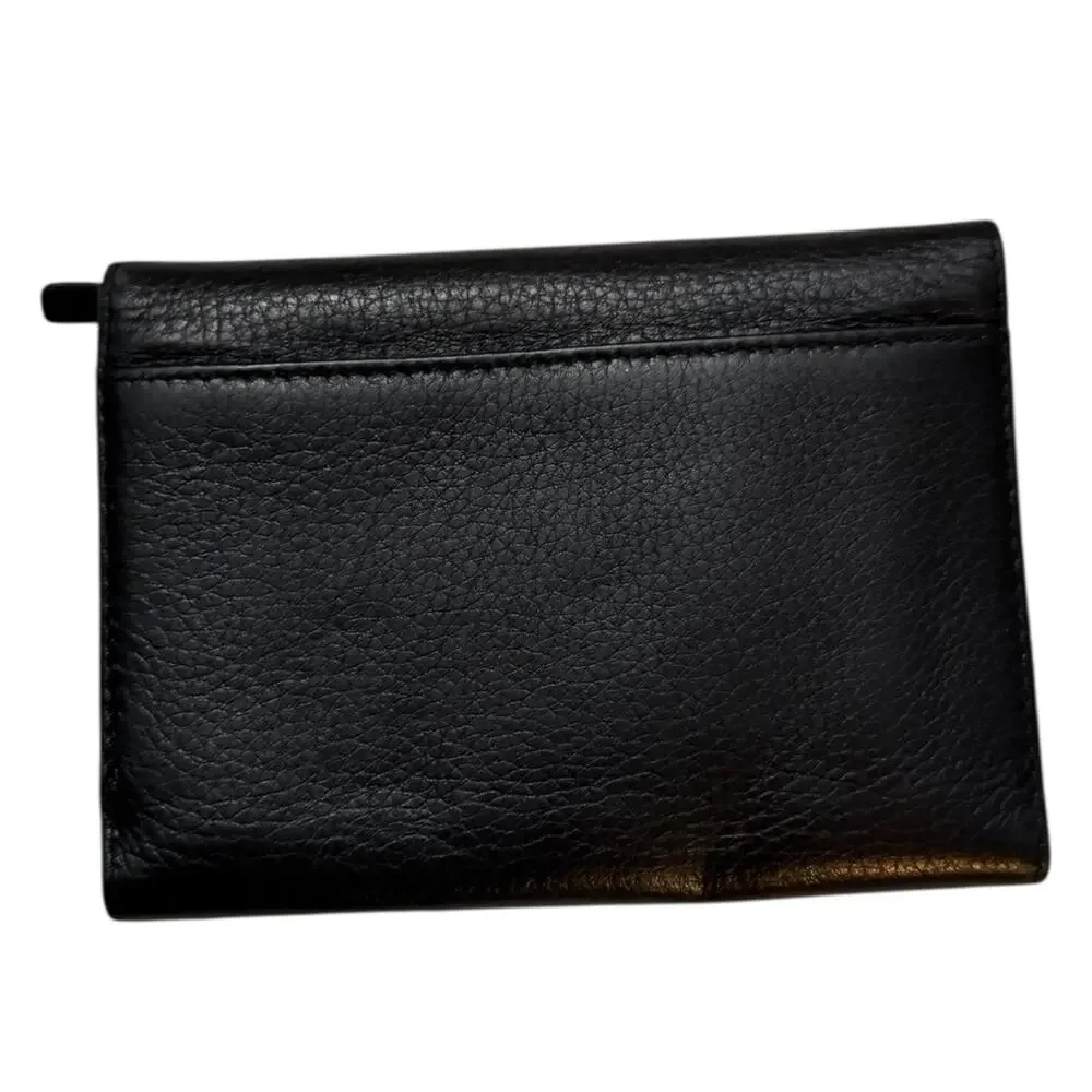 Kate Spade Black Leather Street Callie Tri Folding Wallet